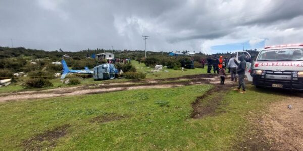 Ministro de Energía y Minas en Aterrizaje de Emergencia- Todos Ilesos