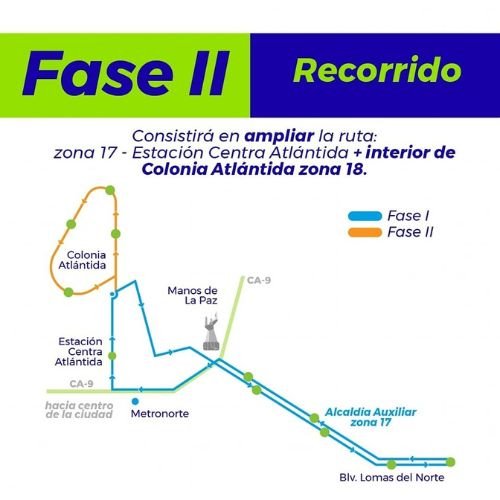 <strong>La Nueva ruta de Transmetro entre zona 17 y 18 de Ciudad de Guatemala</strong>