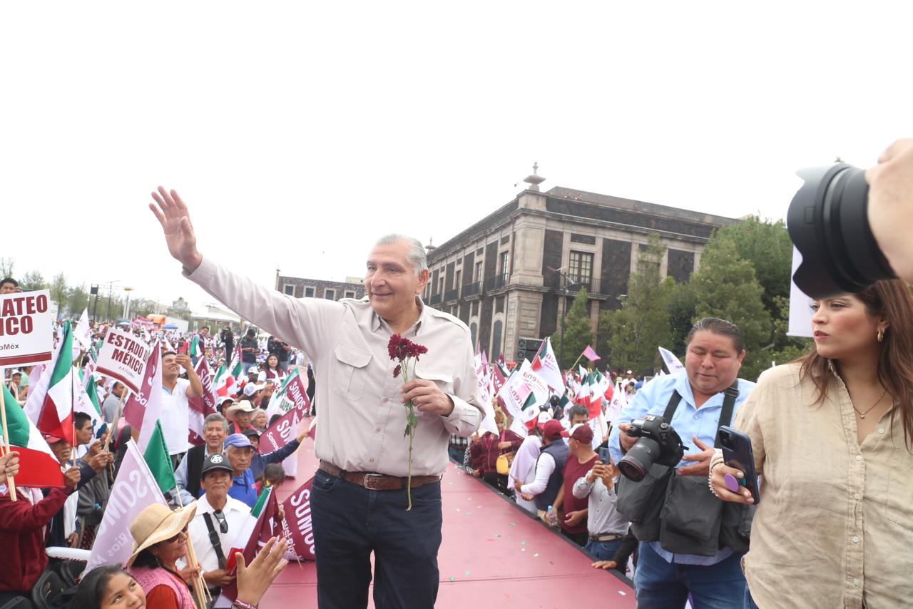 Adán Augusto cierra gira de Asambleas Informativas en Toluca, EdoMex