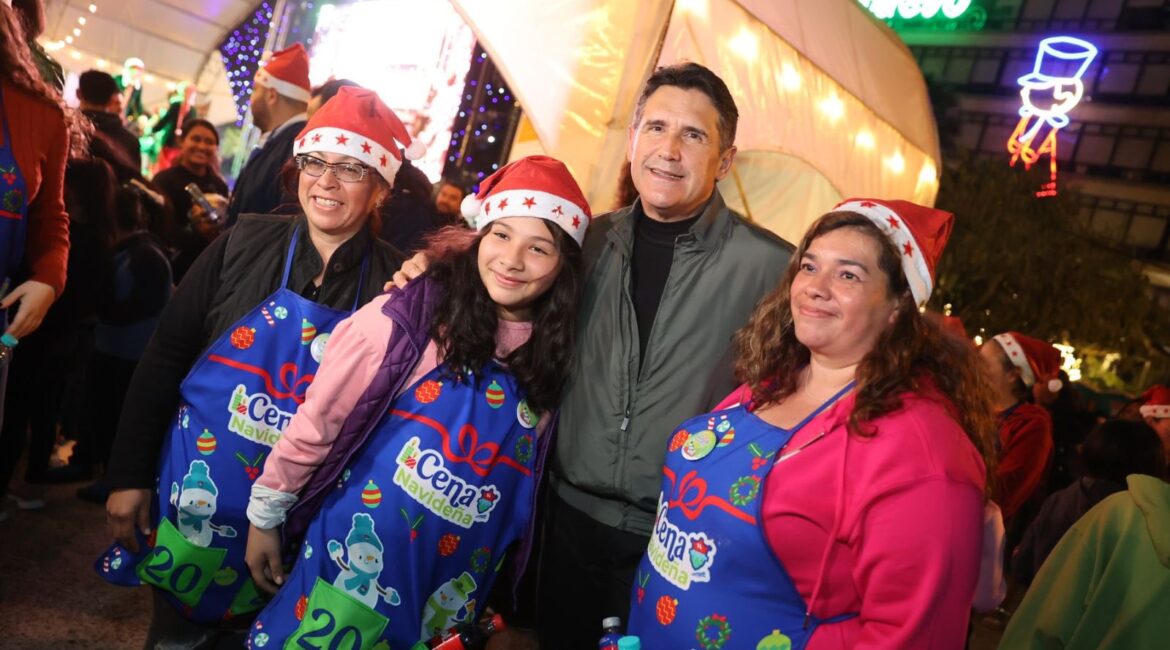 El Alcalde Ricardo Quiñónez encabezó la tradicional Cena Navideña de la Municipalidad de Guatemala, celebrada el 24 de diciembre