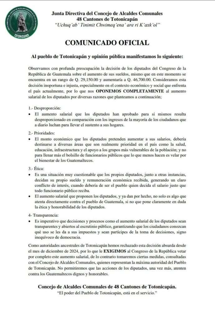 Congreso tiene 24 horas para justificar el aumento de sueldo para los diputados