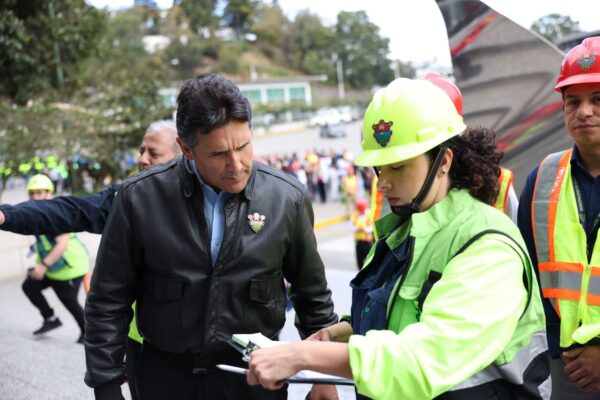 Ricardo Quiñónez lidera el macrosimulacro en la Ciudad