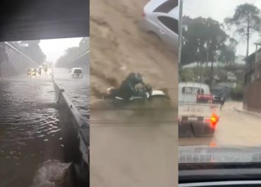 Carretera a El Salvador afectada por inundaciones tras intensas lluvias