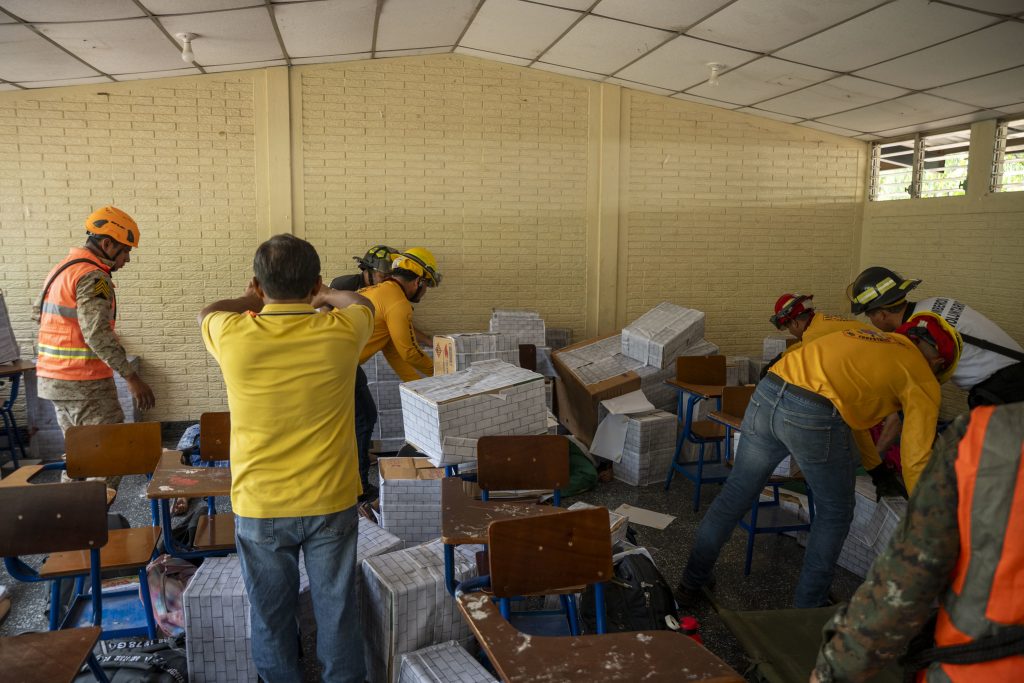 Simulacro nacional de febrero en Guatemala
