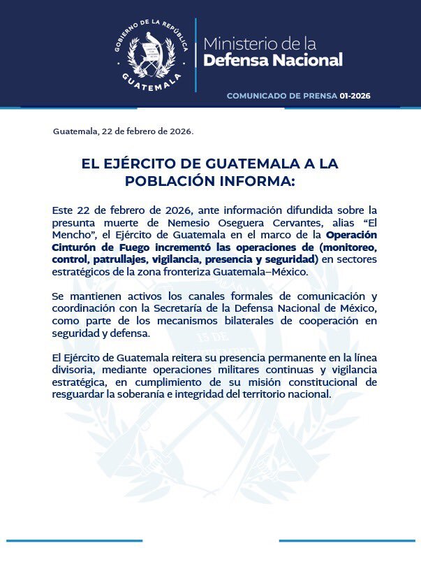 Guatemala reforzó su frontera con México.