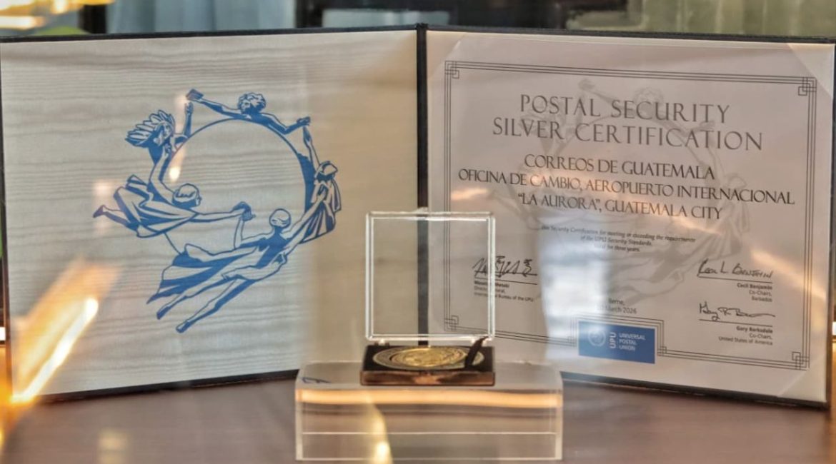 La Unión Postal Universal otorgó a Correos de Guatemala la certificación Nivel Plata