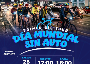 Mingob llevará a cabo el Primer Bici Tour Nocturno en la ciudad