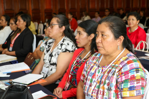 Autoridades de enfermería del MSPAS durante el taller de habilidades gerenciales organizado con la OPS/OMS en Guatemala