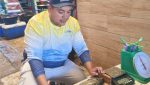 Técnicos de la DIPESCA y pescadores artesanales recolectando y clasificando especímenes durante el séptimo monitoreo pesquero.