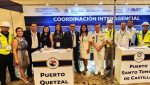Delegación guatemalteca e integrantes de la Comisión Centroamericana de Transporte Marítimo reunidos en la XLVIII Reunión Portuaria del Istmo Centroamericano.