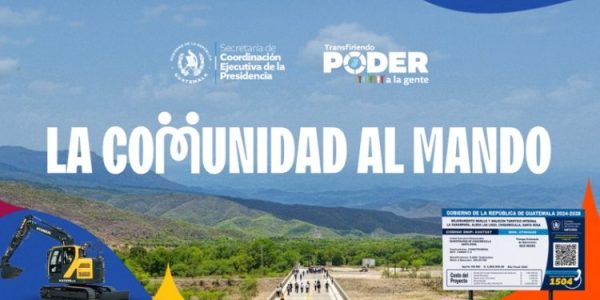 Autoridades de la SCEP presentando oficialmente la campaña comunicacional 'La comunidad al mando' ante medios de comunicación y representantes del Siscode.