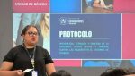 Colaboradores de Fopavi asistiendo a la capacitación sobre prevención de acoso laboral impartida por la Unidad de Género del CIV.