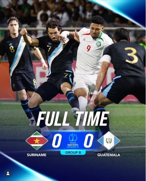Tras el empate 0-0, Guatemala y Surinam jugarán por la clasificación a cuartos de final en El Trébol